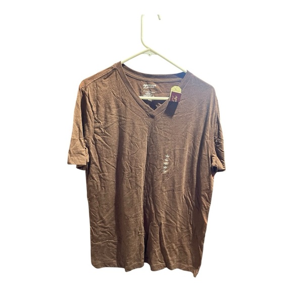 Arizona Jean Company Classic Brown V-Neck Men's Tee - Picture 2 of 8